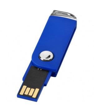 CLÉ USB PIVOTANTE RECTANGULAIRE 4 GB - BLEU - CLÉS USB PUBLICITAIRES PERSONNALISÉES