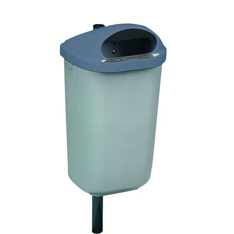 CORBEILLE MURALE 50 LITRES ROSSIGNOL XÉRIOS EXTÉRIEUR GRISE - ROSSIGNOL