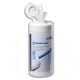 DURABLE BOITE DISTRIBUTRICE DE 100 LINGETTES WHITEBOARD NON PELUCHEUSES POUR TABLEAU BLANC