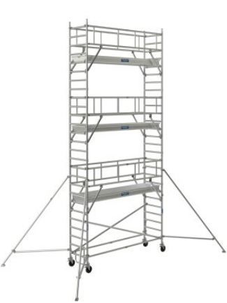 Échafaudage roulant aluminium Neolium 300 Box - Comabi SNC - hauteur de travail maximale 14m - structure aluminium soudé_0