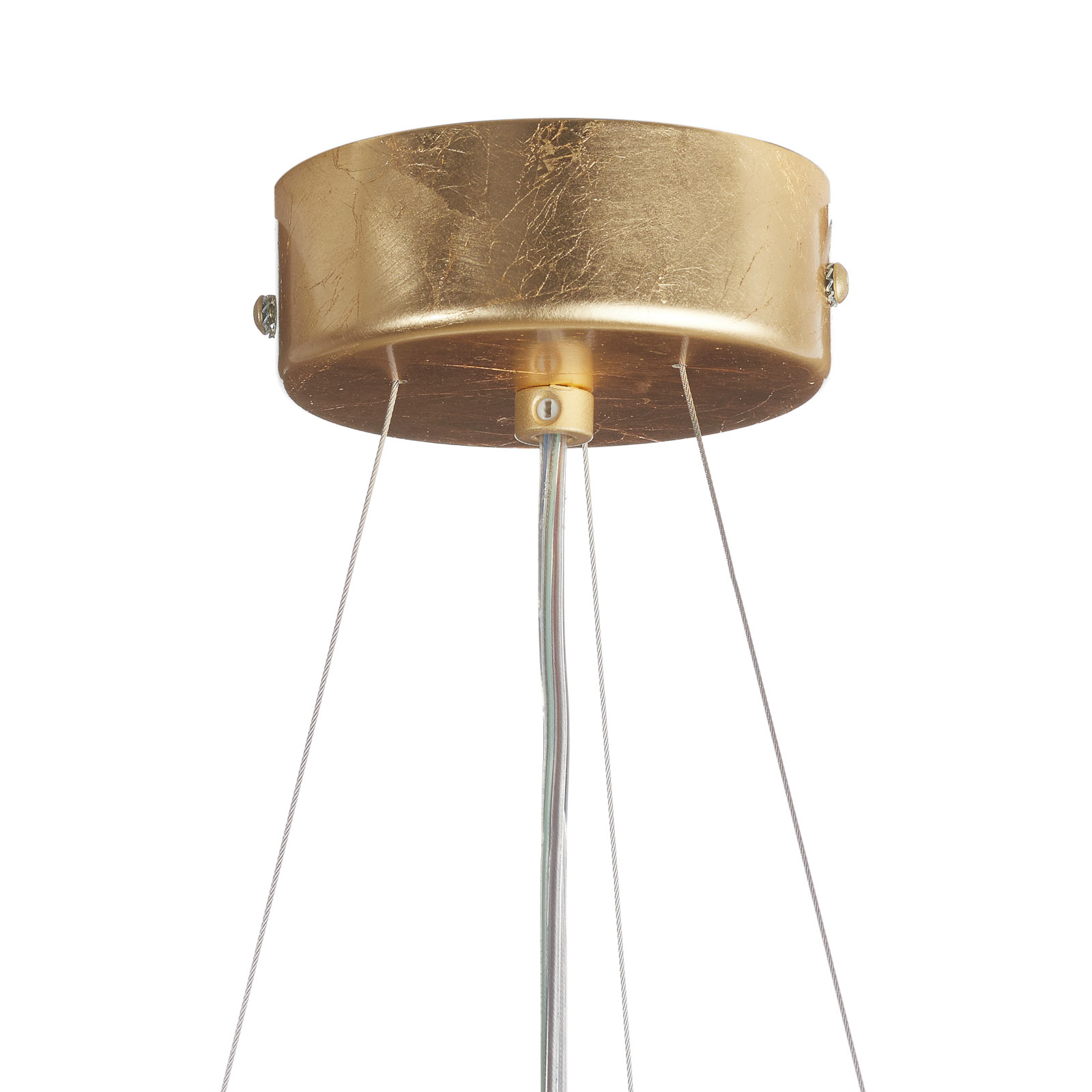 MARCHETTI SUSPENSION PURA AVEC FEUILLE D’OR, 60 CM, 3X E27