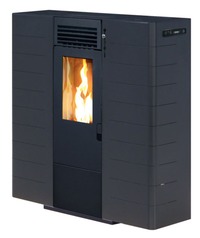 Escala - Poêle à granulés de bois canalisable, faible encombrement, 3 coloris disponibles_0