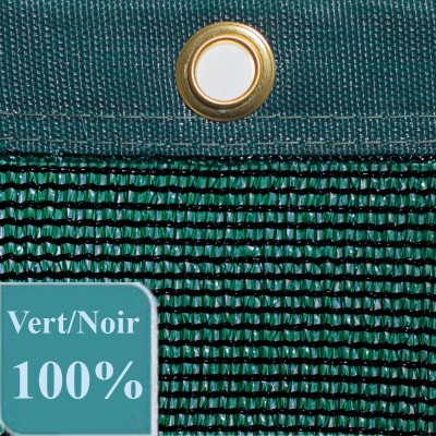 FILET BRISE-VUE VERT FONCÉ 100% OCCULTATION