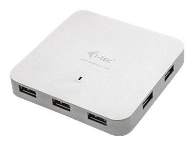 I-TEC USB-C METAL CHARGING HUB 7X USB 3.0 + POWER DELIVERY 60W - CONCENTRATEUR (HUB) - 7 PORTS