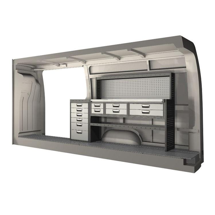 Kit aménagement 20100287 - pour véhicules Renault Master, Opel Movano, Nissan NV400 - Dimensions 1998x486x1404 mm, poids 98,70 kg_0