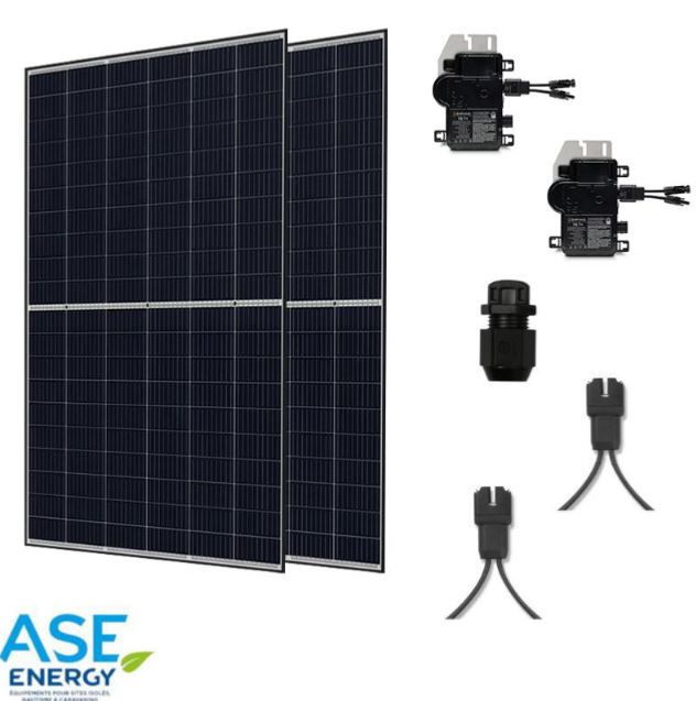 Kit solaire autoconsommation 700W - Panneaux 340W monocristallins avec micro-onduleur Enphase IQ7+_0