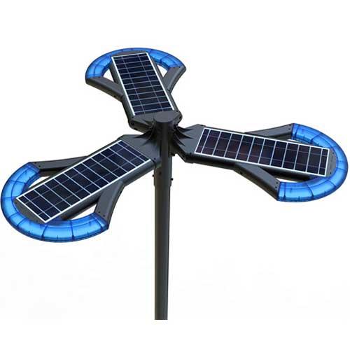 Lampadaire autonome LED solaire Rana 3 - 12W, 3x400lm, IP65 (sans mât)_0