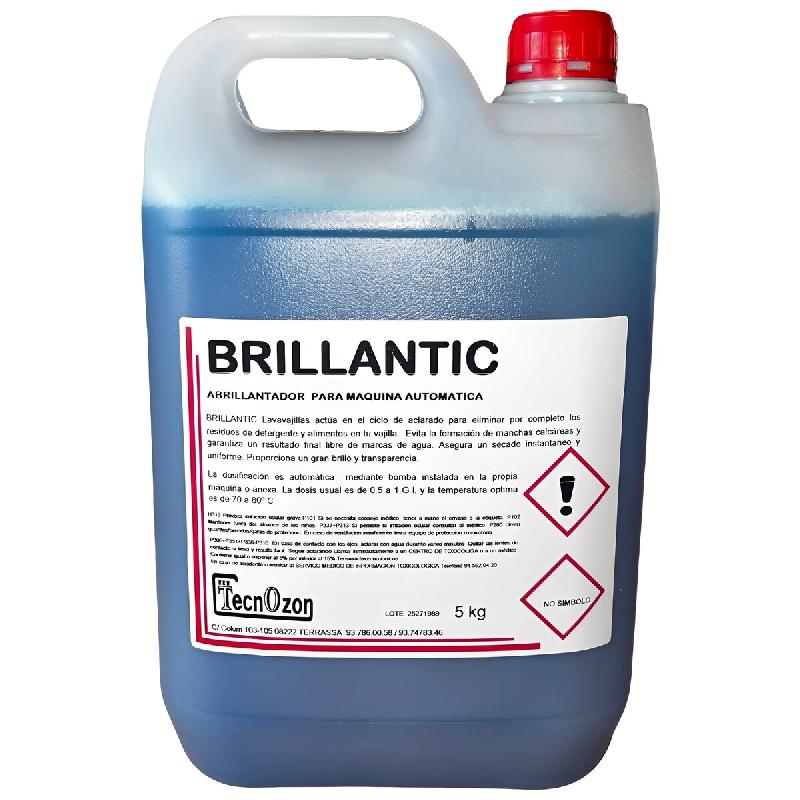 Liquide de rinçage professionnel 5 kg BRILLANTIC pour lave-vaisselle automatiques de cuisine professionnelle CHR. - BRILLANTIC_0