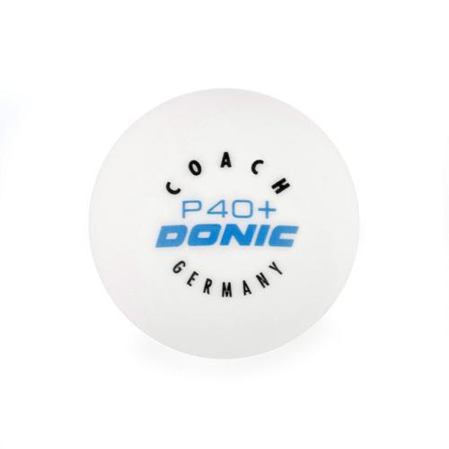 LOT 120 BALLES TENNIS DE TABLE - DONIC - COACH P40+ CELL-FREE BLANCHES