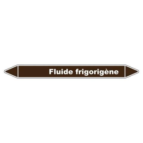 LOT DE 3 - MARQUEUR DE TUYAUTERIE - FLUIDE FRIGORIGÈNE - EN VINYLE LAMINÉ 355 X 37 MM