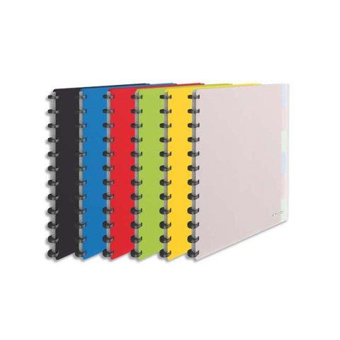 LOT DE 8 - PROTÈGE-DOCUMENTS ESSELTE POLYPROPYLÈNE VIVIDA 25 POCHETTES AMOVIBLES 264X310X21MM COLORIS ASSORTIS TRANSLUCIDE