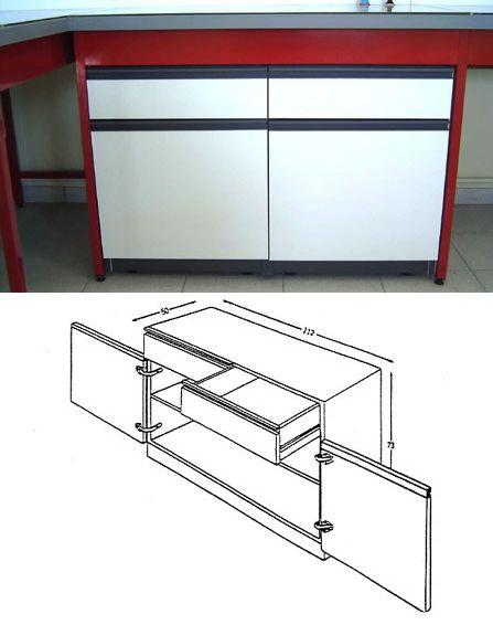 Meuble sous paillasse m6_0