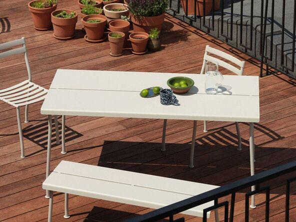 Banc Flaner en acier pour utilisation en extérieur_0