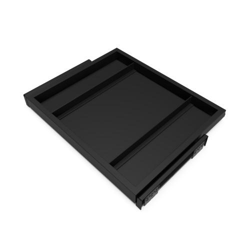 ORGANISATEUR DE DRESSING AVEC COULISSES - SANS PANIER - 600 MM - NOIR EMUCA