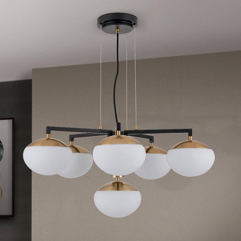 ORION SUSPENSION JOSEPHINE, À SIX LAMPES