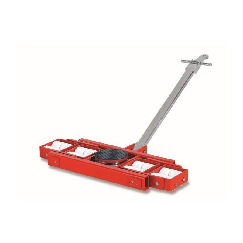 Patins rouleurs X-24 avec barre - capacité de charge 24T - rotation 360° - Tor Industries_0
