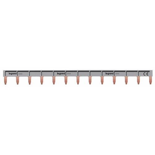 PEIGNE D'ALIMENTATION UNIVERSEL PHASE + NEUTRE - HORIZONTALE - 13 MODULES - HX³ LEGRAND