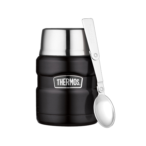 PORTE ALIMENT ISOTHERME 47CL NOIR MAT - THERMOS - KING