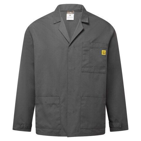 PORTWEST AS18 VESTE DE LABORATOIRE ESD GRIS ZOOM - TAILLE XS