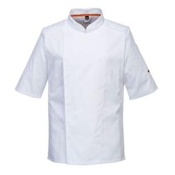 Portwest - Veste de cuisine manches courtes en tissu aéré Blanc Taille XL - XL blanc 5036108323548_0