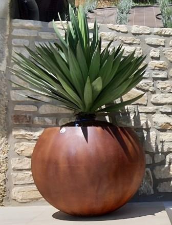 Pot Géant Mileus - Hauteur 900 mm - Polyéthylène - 28 Coloris Disponibles - Fabrication Française_0