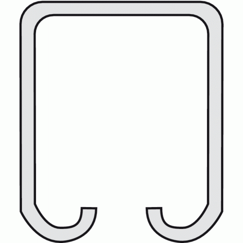RAIL TUBULAIRE HAUT POUR PORTE COULISSANTE - LONGUEUR 3 M - SÉRIE 130 000 ROB
