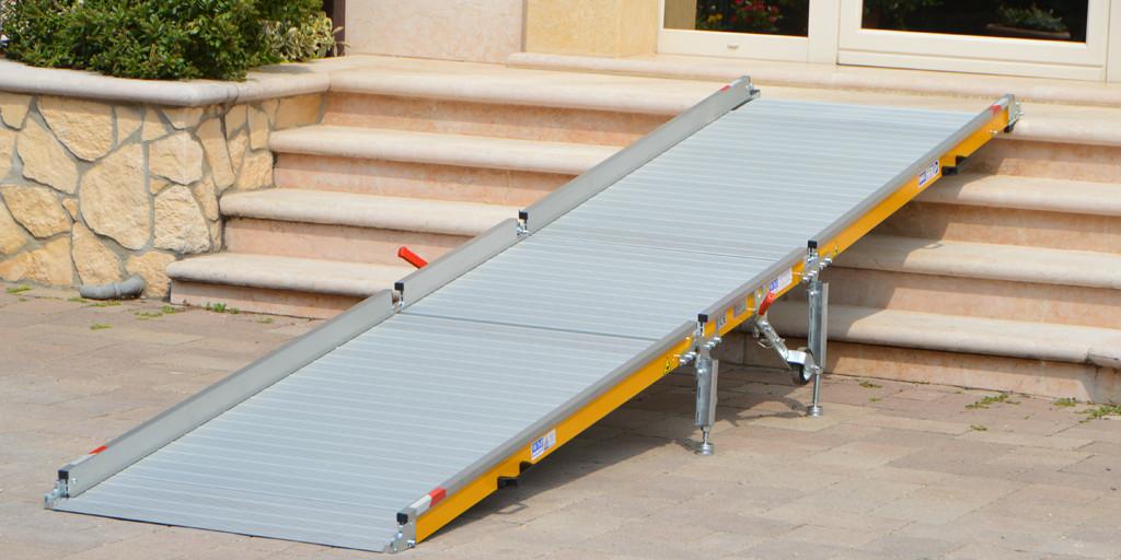 Rampe mobile avec le pont panier 400 kg pour les situations temporaires, occasionnelles_0