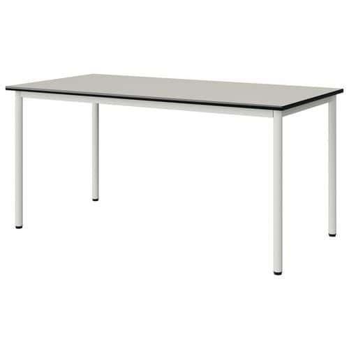 TABLE MALIBU 160X80 T6 4P STRA BLC SEL W911/NOIR BLC 9016