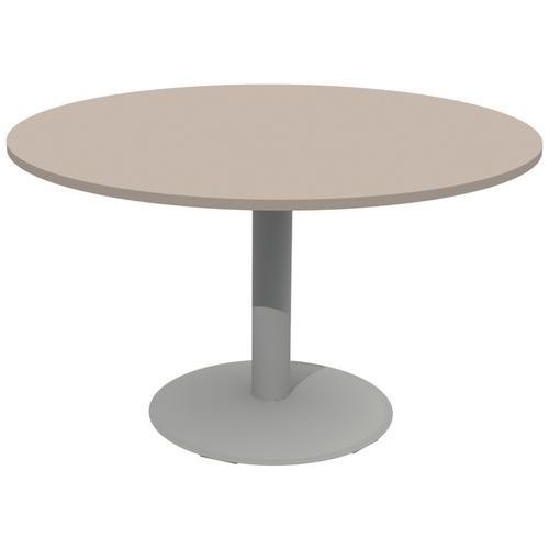 TABLE MANO Ø130 T6 - STRAT ABS PRALINE/GRIS 9006