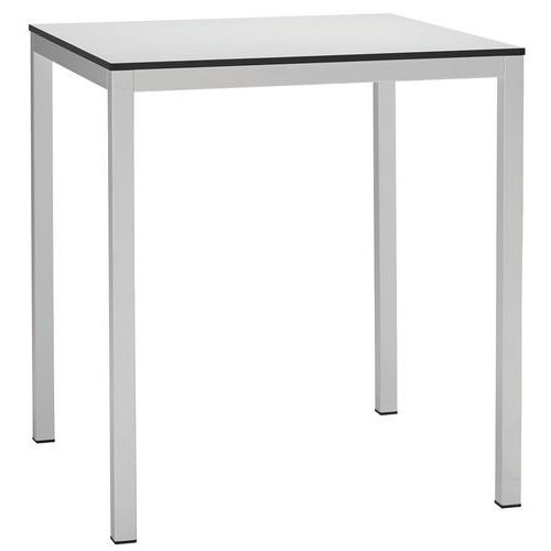 TABLE MIRTO 80 X 80 CM STRATIFIÉ BLANC - PEINT BLANC - S-CAB