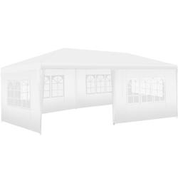 Tectake Pavillon imperméable NOVARA avec 5 côtés - blanc - 405967 - blanc plastique 405967_0