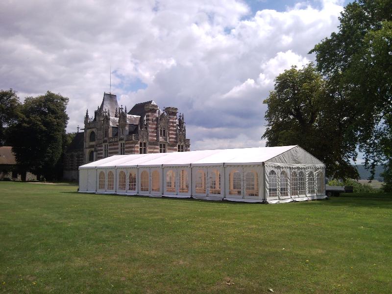 Tentes de réception chapiteaux 72m² à 1000m² - parquet, chauffage, éclairage et vélum_0