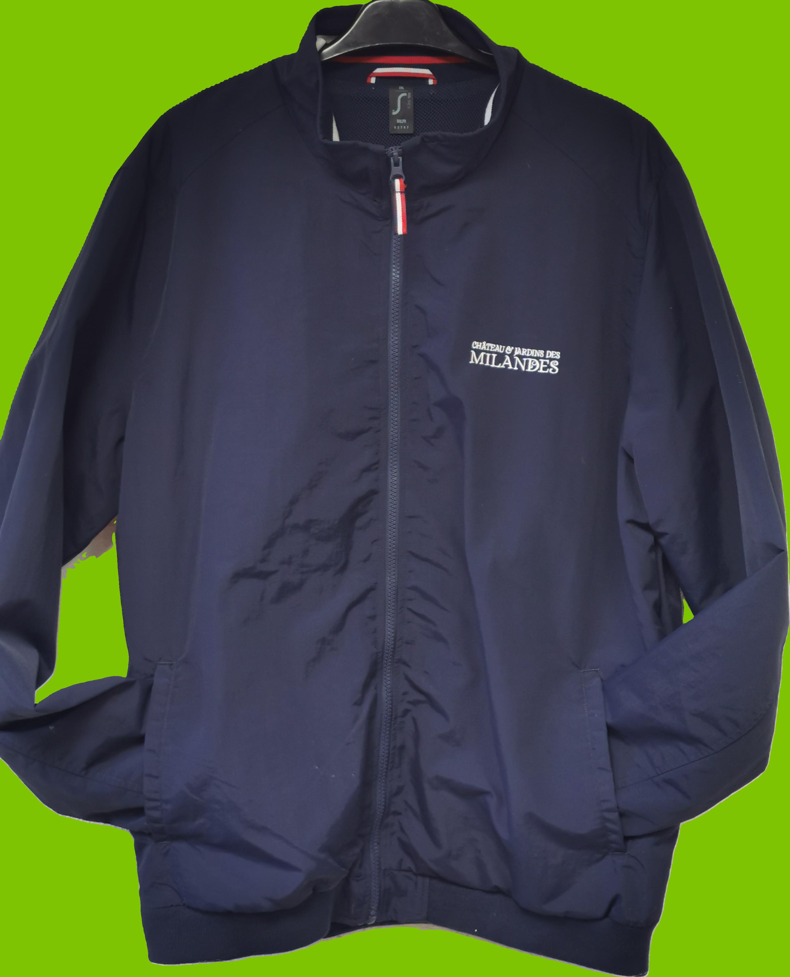 TIP Beyno - Veste zippée en coton conventionnel avec broderie_0