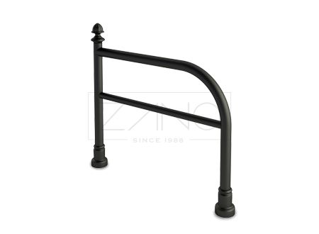 05.054.1 - Arceau urbain Fancy - Zano - en acier noir ou inoxydable - hauteur 140 cm - design rétro_0
