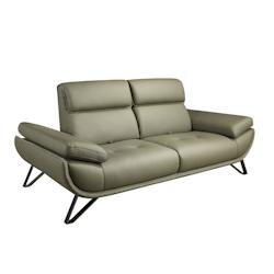 AC ANGEL CERDA Angel Cerdá Canapé 2 places en cuir vert olive 6246C 205 x 127 x 95 - vert fourrure 8435631039815_0