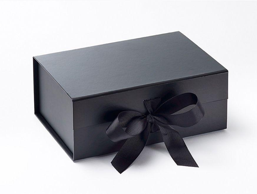 Bna5h - Boîtes pliantes aimantées avec ruban - 220x160x90 - carton haute densité et personnalisations multiples_0