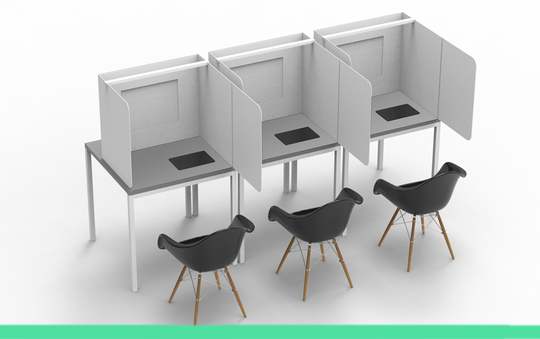 Cabine d'analyse sensorielle pliable et facilement transportable - Desktop Lab avec options d'éclairage LED et accessoires_0