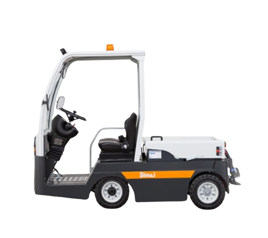 Chariot Tracteur Industriel électrique à 4 roues SIMAI TE 80IXB conçue pour des capacités de charge allant jusqu'à 8000 kg en Alpes -  disponible en achat neuf et en location de courte à longue durée_0