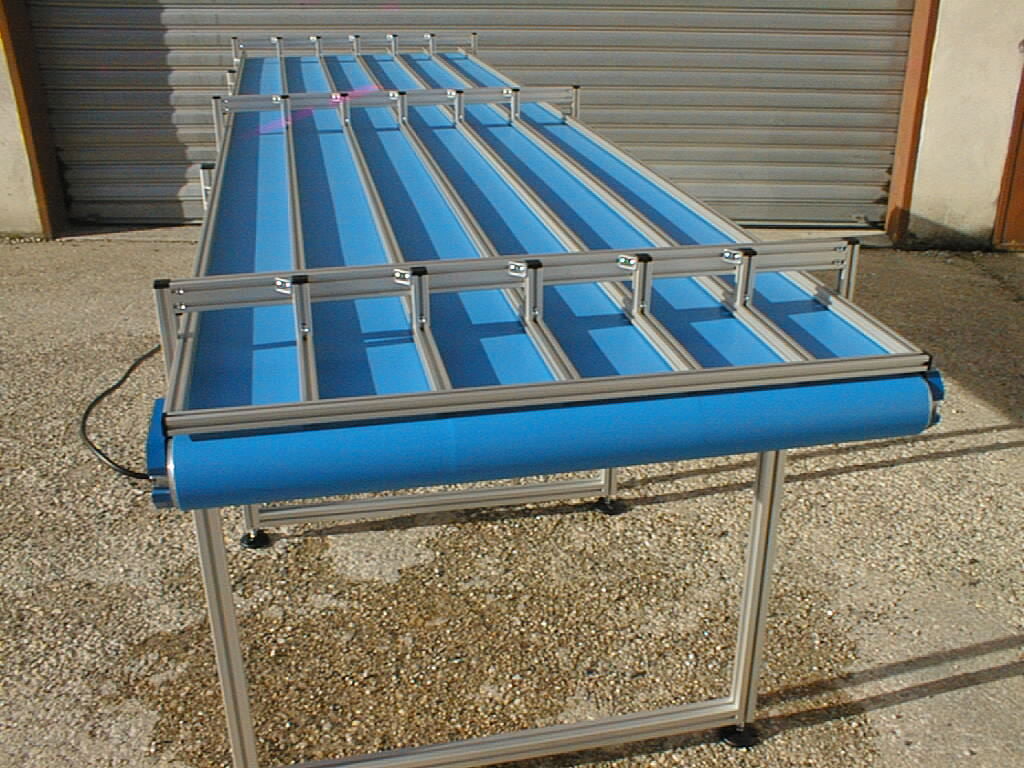 Convoyeur à moteur tambour - diamètres 72 et 84 mm - largeur 250 mm à 1 m - charges < 100 kg_0