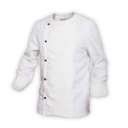 Djone blanc - Veste de cuisine Life is a Game - 98% polyester - Anti-bactérien, anti-odeur, thermo-régulant_0