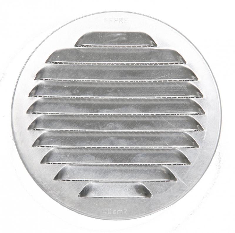 Grille d'aération aluminium naturel diam.11 cm_0