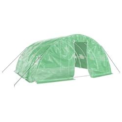 Helloshop26 - Serre tente abri plante fleur légumes avec cadre en acier 20 m² 5 x 4 x 2,3 m vert 02_0044558 - 3000220251555_0