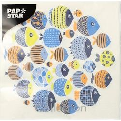 Papstar 20 Serviettes, 3 plis pliage 1/4 33 cm x 33 cm 
