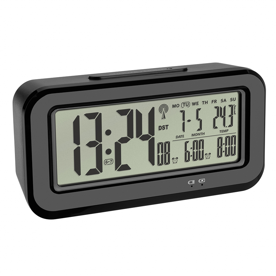 Réveil radio/piloté - Thermomètre - Chargeur USB - 2554T_0