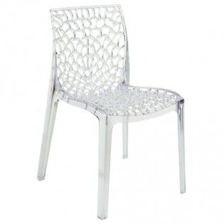 S6316TR - Chaises empilables Gruvyer transparentes - Weber Industries - largeur 52 cm - design italien_0