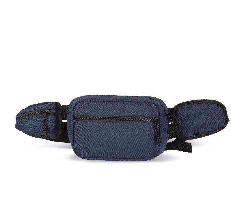 Sac banane recyclé grand format avec pochette latérale - Kimood - Réf: KI0371 - 50% polyester recyclé_0