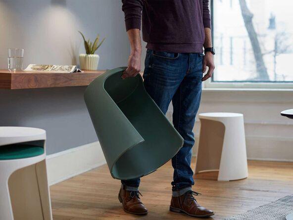 Lot de 4 tabourets plastique design_0