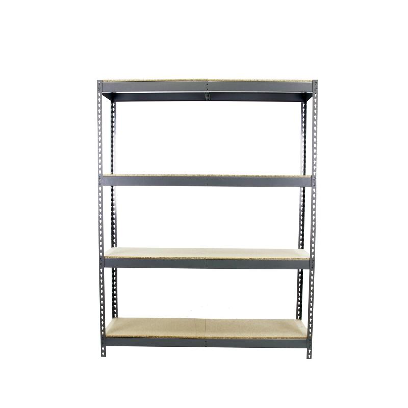SimonRack Rayonnage industriel, 2000x1500x750 mm, 400 kg au point de flexion, 4 étagères bois, rayonnage garage, Gris- Ecoforte - gris métal 842543_0