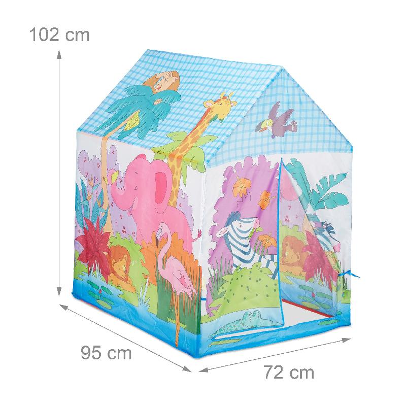 Tente enfants Jungle - Chapiteau motifs safari - 102x72x95 cm - Jeux et jouets_0
