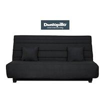 UB DESIGN Canapé lit Axel CC 130 mousse 35 kg couette noire_0
